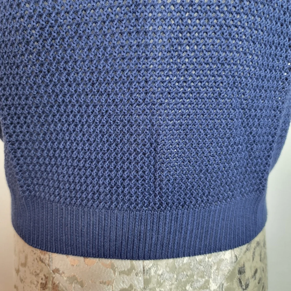 PINK Victoria's Secret Cambridge Knit Cropped Vest. - Picture 9 of 11